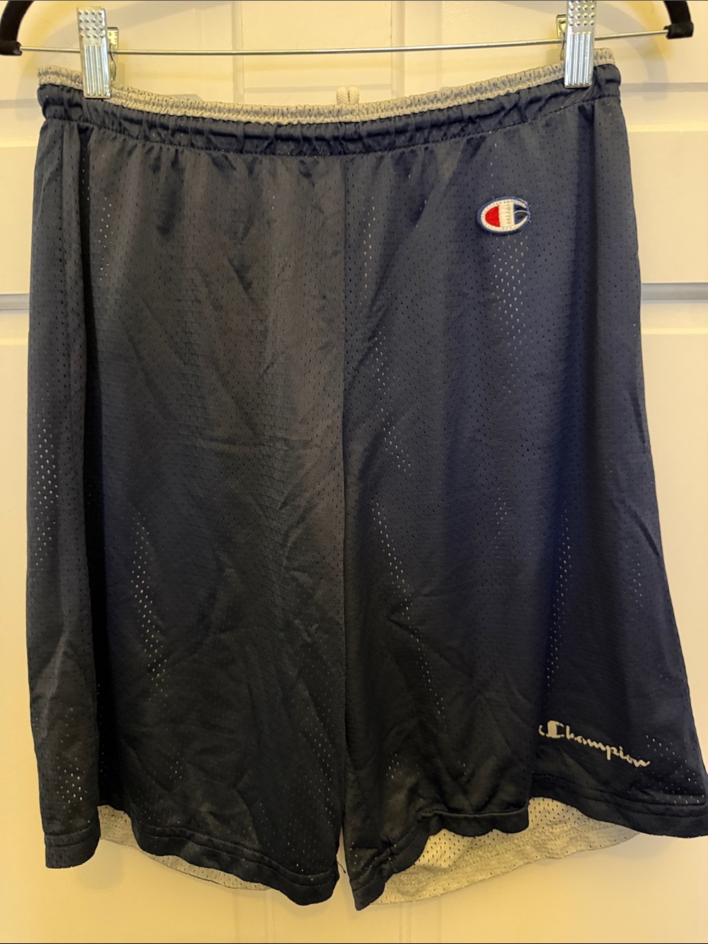 Champion Men’s Dark Navy Athletic Mesh Shorts